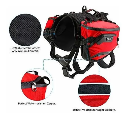 Pettom dog cheap saddle backpack