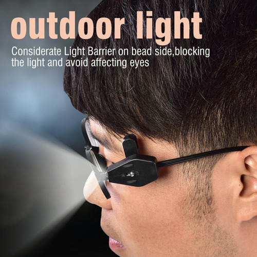 1 Par Lámparas Led Con Clip Para Gafas Para Lectura Nocturna