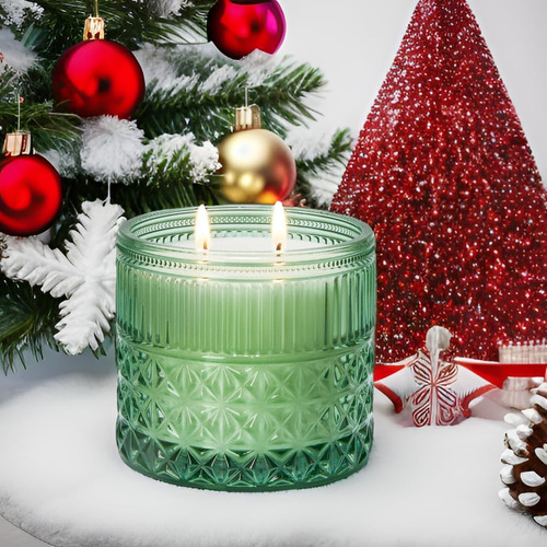 Chloefu Lan Fir & Cedarwood Vela, Velas De Navidad, Vela De