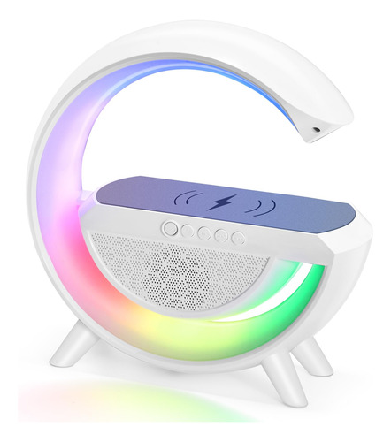 Delxo Altavoz Bluetooth Con Luces Led De Noche, Bt 5.0 Altav