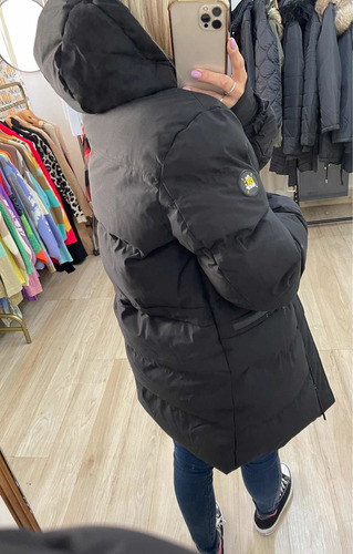 Imagen 10 de 10 de Campera Puffer Larga Inflable Impermeable Mujer The Big Shop