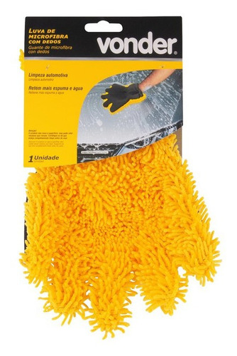 Imagem 3 de 3 de Luva De Microfibra Vonder Para Lavagem Automotiva Carros