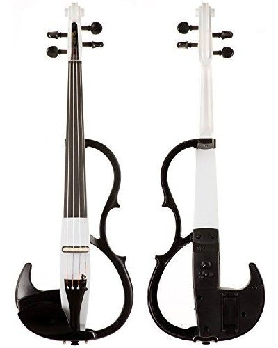 Yamaha Sv-200 Silencio Perla Blanca 4-4 Violín Eléctrico.