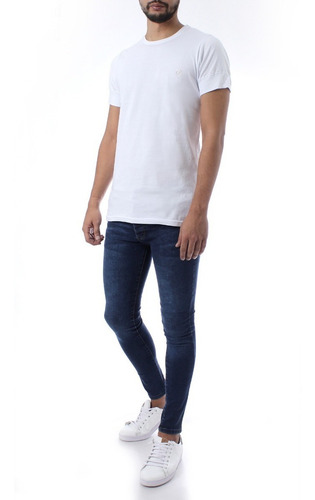 Imagen 2 de 2 de Remera Blanca Basica 36216 Hombre