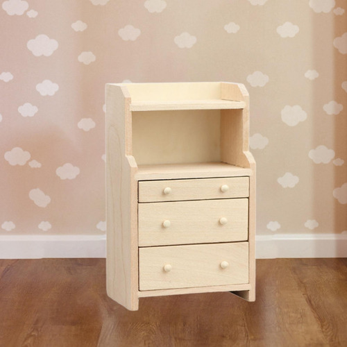 Mueble De Madera Para Casa De Muñecas A Escala Estilo B