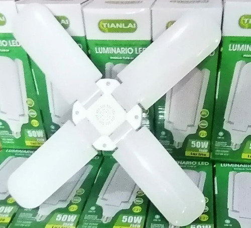 Foco Led 50w Tipo Ventilador Apertura Ajustable Blanca T2188