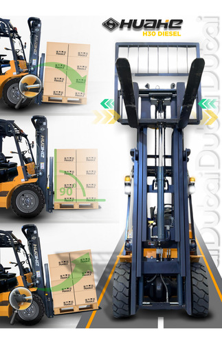 Empilhadeira Huahe Diesel 3,0 Toneladas Triplex 4,8 Metros