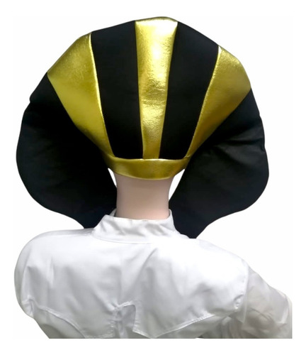 Sombrero Faraón Egipcio Color Dorado/negro