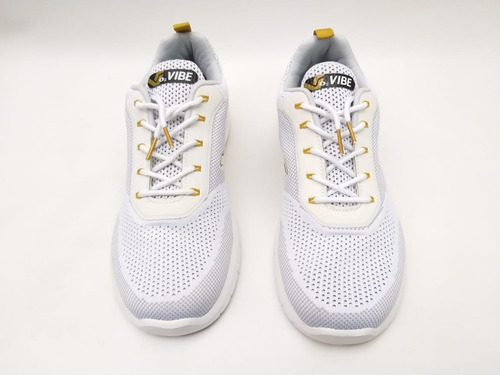 Tênis Vibe Shoes Prolific Branco Dourado Skate Promoção