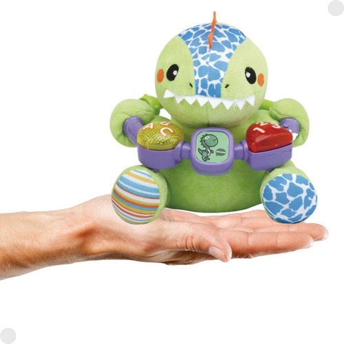 Pelúcia Dino Musical Interativo 15 Cm 752dn - Fenix Baby