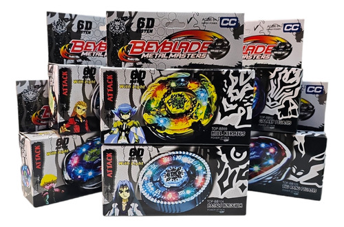 Trompo Estilo Beyblade Metal Masters Con Luces - Dgl Games