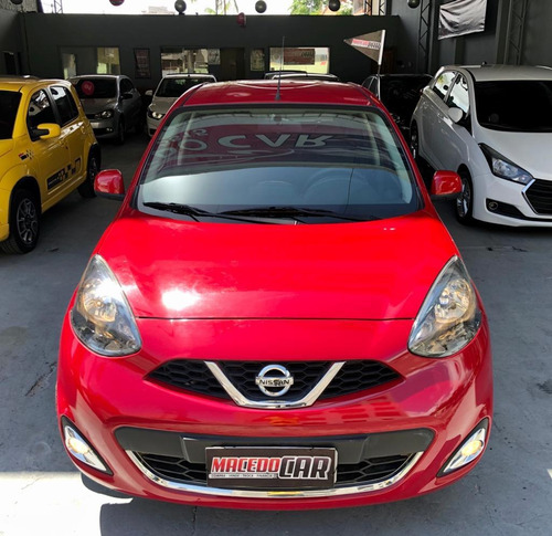 Nissan March 1.6 Sl Automático 2017 Vermelho