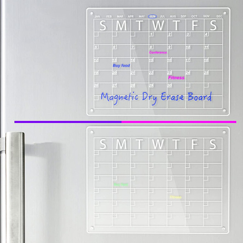 Set Pizarra De Planificación Transparente Calendario