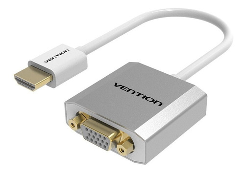 Cable Conversor Hdmi A Vga Full Hd Con Audio Cargador Metal