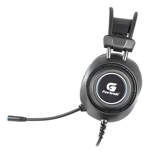Fone De Ouvido Headset Gamer Fortrek Crusader Com Microfone Preto