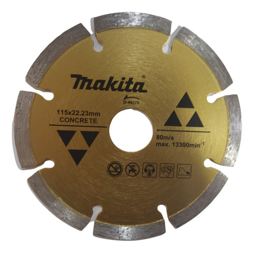 Disco Diamantado Segmentado Concreto Makita 115 Mm D-44270