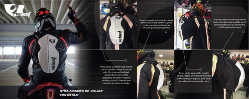 Maleta Porta Casco Compacto Reflectivo Moto Velont