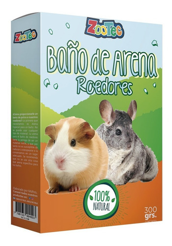 Imagen 7 de 7 de Baño De Arena Para Roedores Jerbo Chinchilla Zootec 300gr