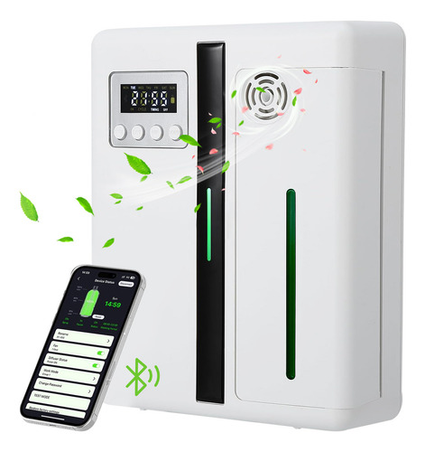 Time4buy Difusor Bluetooth De Profesional Aromatización,Nano atomización,difusión uniforme de la fragancia,temporización de cuatro etapas,fragancia cíclica,eliminación de olores, fragancia moderada