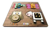 Comprar Encastre Animales Madera Seriacion Bloques 1 Al 4 Didáctico Color Animales De Encastre