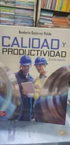 Comprar Calidad Y Productividad (humberto Gutiérrez) Quinta Edi.