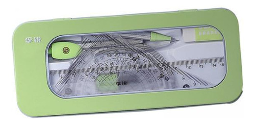 2 Conjunto De Geometría Profesional Transportador Portátil