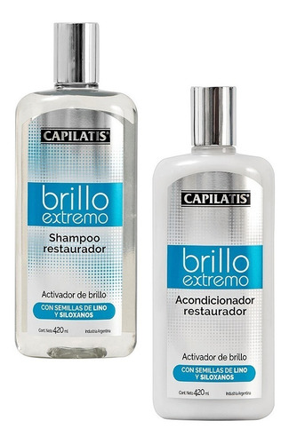  Pack Shampoo + Acondicionador Capilatis Brillo Extremo