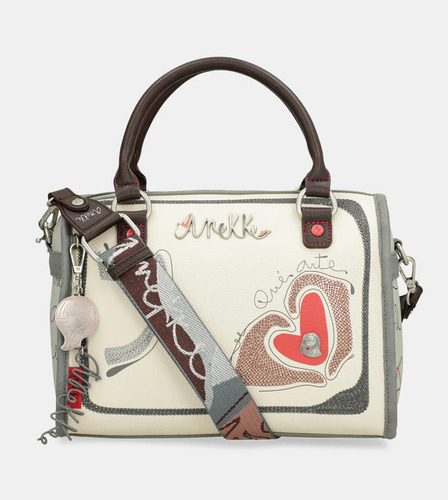 Bolsa Anekke Alma Línea Olé Mod. 40761-345 Multicolor Temático Níquel Multicolor