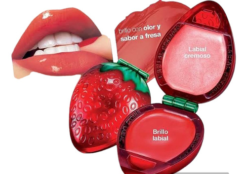 Labial Y Brillo Con Olor Y Sabor Fresita, Avon