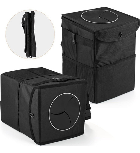 Basurero De Coche Xhring Negro 30x20x20 Cm Impermeable