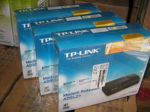 Modem Roteador Tp-link Adsl2+ Ready Preto - Td-8816