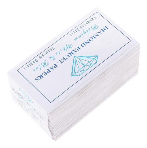 25 Piezas De Papel De Paquete De Diamante Azul Y Blanco 80 X 