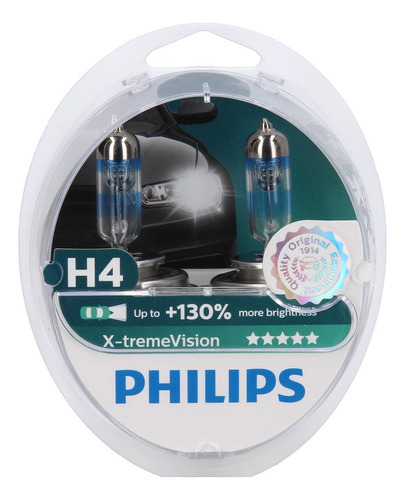 Set X2 Lampara H4 12342 12v 60w 55w P43t38 Xtreme Philips