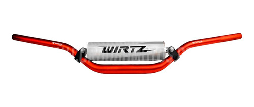 Manubrio Wirtz W3d Universal Bajo Rojo Motorace Vm