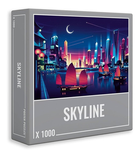 Puzzle 1000 Piezas Skyline / Clouberries / Alta Calidad