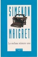 Libro Esclusa Numero Uno (coleccion Maigret) De Simenon Geor