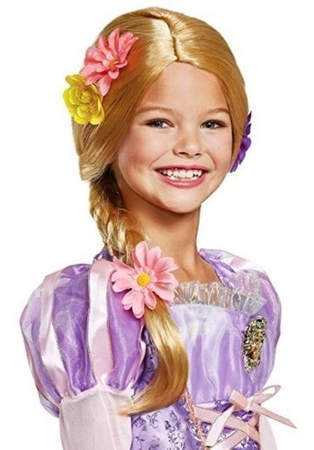 Peluca De Rapunzel Para Niña Halloween Disguise