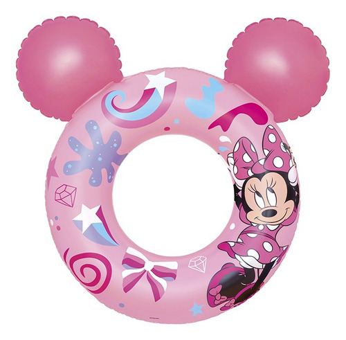 Salvavidas Infantil Dona Infable De Minnie Mouse Bestway Color Rosa