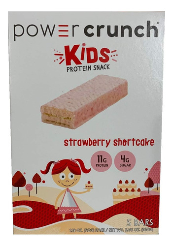 Power Crunch Kids Snap Sticks Strawberry Shortcake 5ct Caja