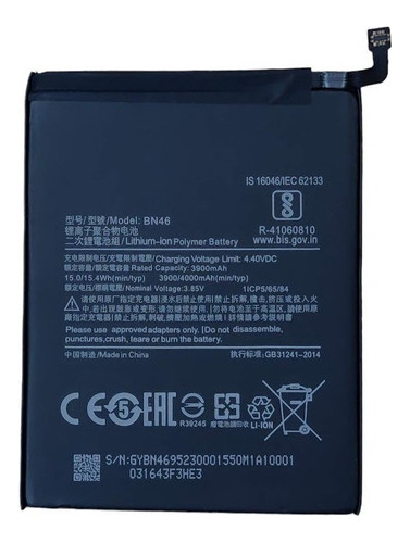 Sobre + Bateria Para Xiaomi Redmi 7 / Note 6 / Note 8 - Bn46