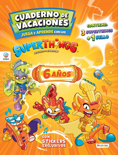 Cuaderno De Vacaciones Juega Y Aprende Superthings 6 Años -