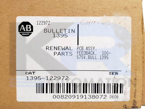 New Allen Bradley 1395-122972 Bulletin 1395 Feedback Ass Ssn