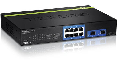 Trendnet Teg-082ws, Switch 8 Puertos Gigabit 2sfp Smart Web