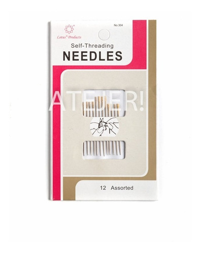 Imagen 4 de 6 de Agujas De Coser Fácil Enhebrado Agujas Para Ciego 12 Unidad