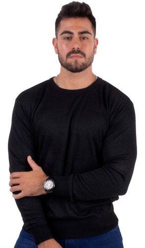 Imagen 3 de 6 de Sweater De Hombre Importado Pullover Escote O Varios Colores