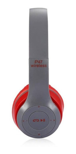 Imagen 6 de 8 de Combo Parlante Bluetooth + Auriculares Bluetooth P47 Rojo