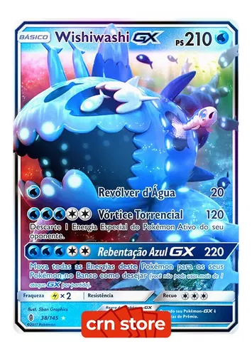 Carta Pokémon Wishiwashi Gx 38/145 Guardiões Ascendentes