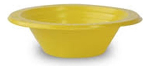 Prato Descartável Cumbuca 15cm Sobremesa Colorido C 1000 Uni Cor Amarelo