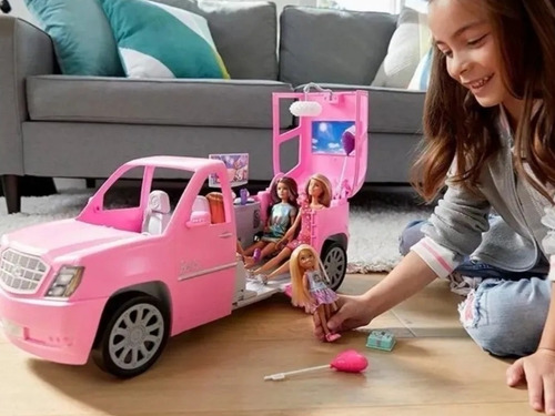Imagen 3 de 8 de Barbie Limosina Con Hermanas 4 Muñecas