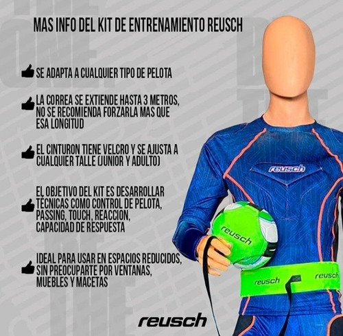 Kit Entrenamiento Reusch Futbol Voley Arquero Handball
